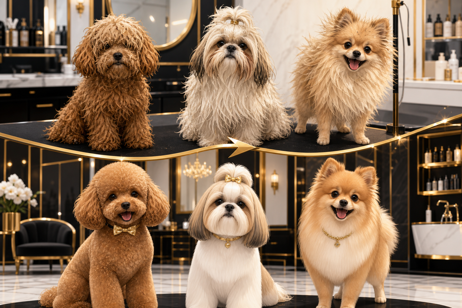 Gepflegte Hunde