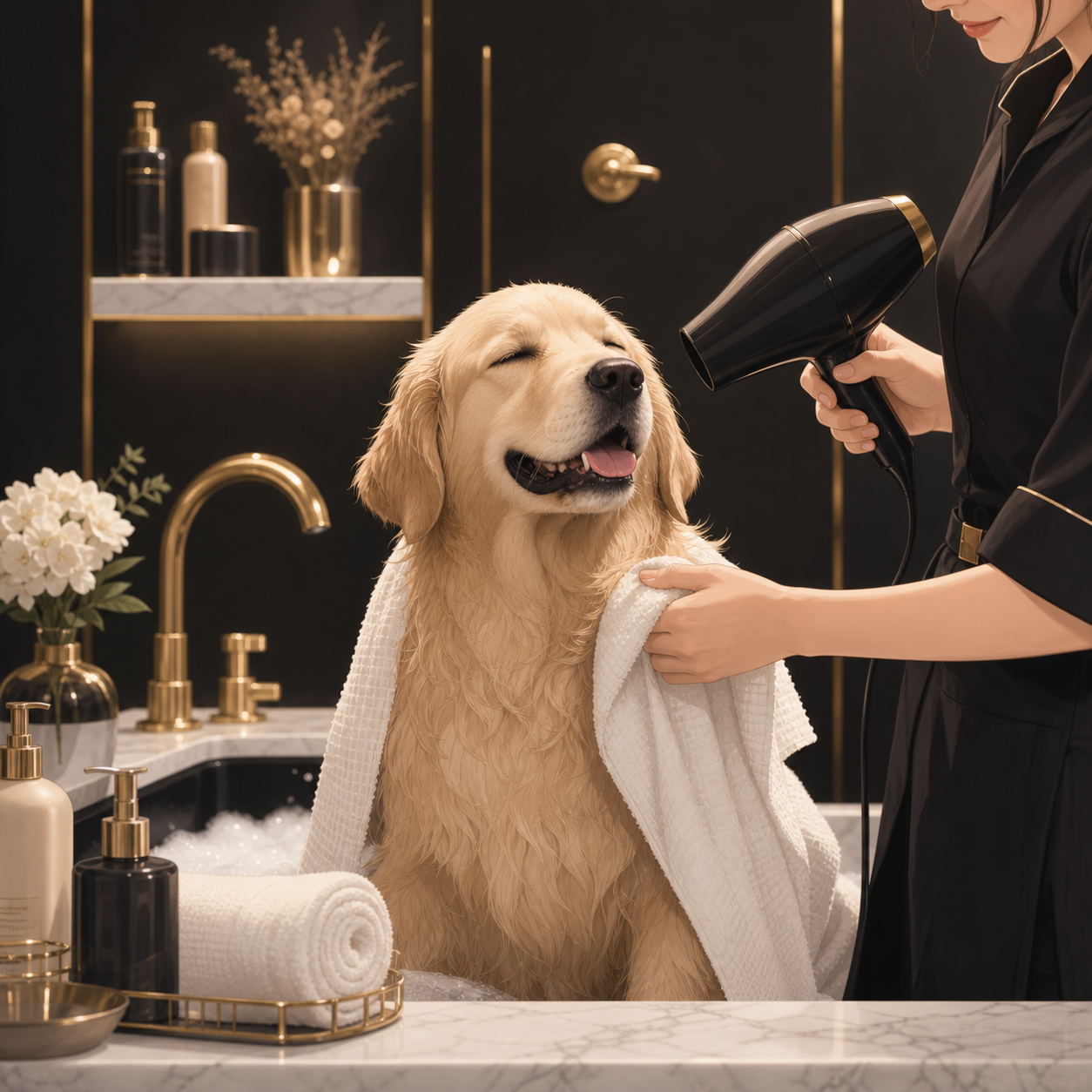 Hund im Spa