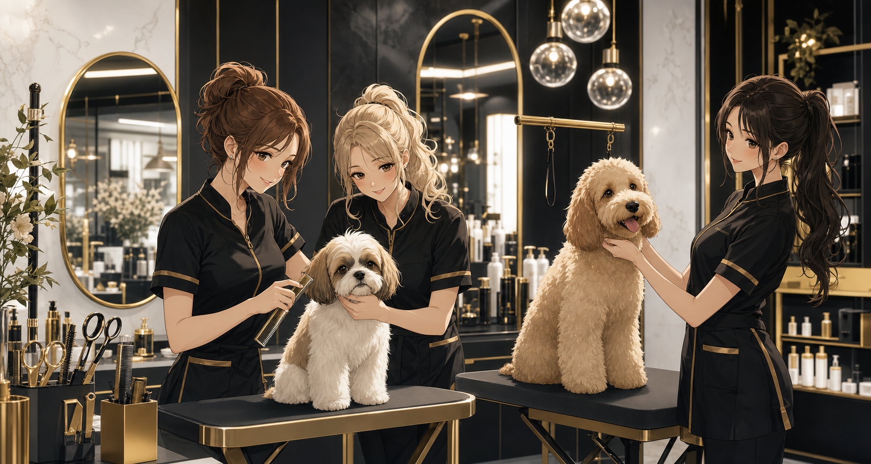 Team im Salon
